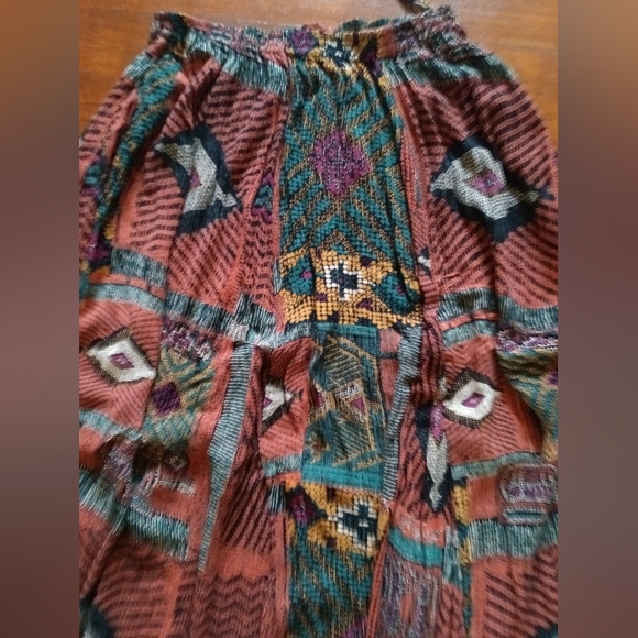 New Options By Kate Geddes Multi color peasant Skirt - Picture 2 of 2
